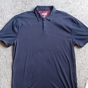 Mens BKE Black Polo